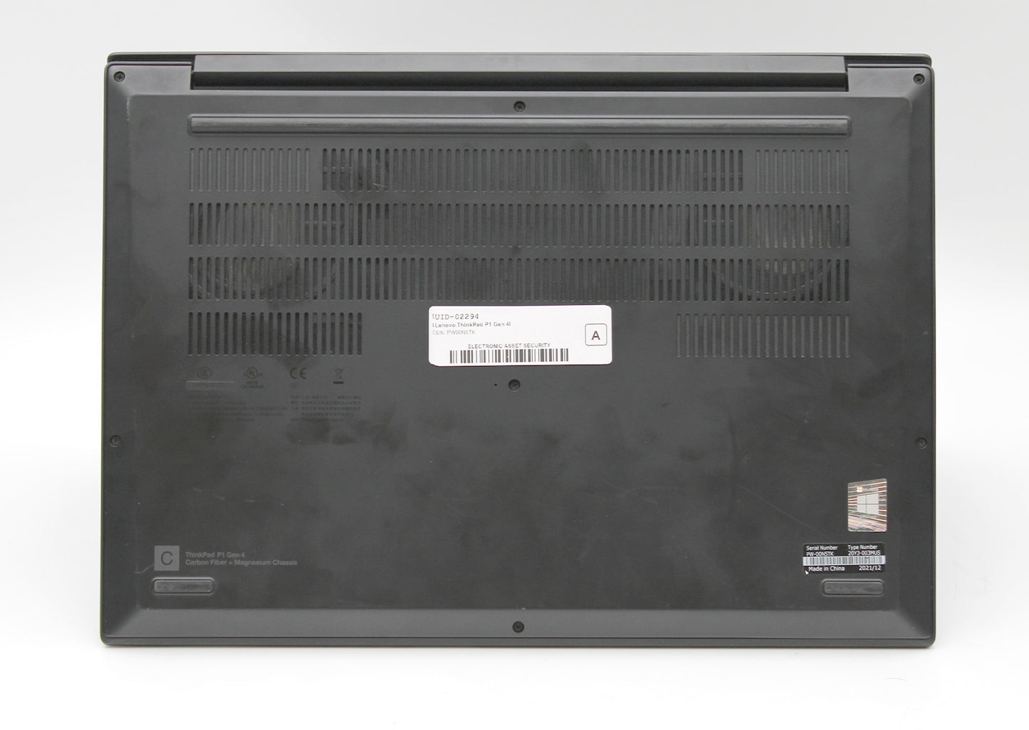 Refurbished Lenovo P1 Gen 4 i7-11800H 2.30GHz 16GB 500GB SSD (Win. 11 Home)