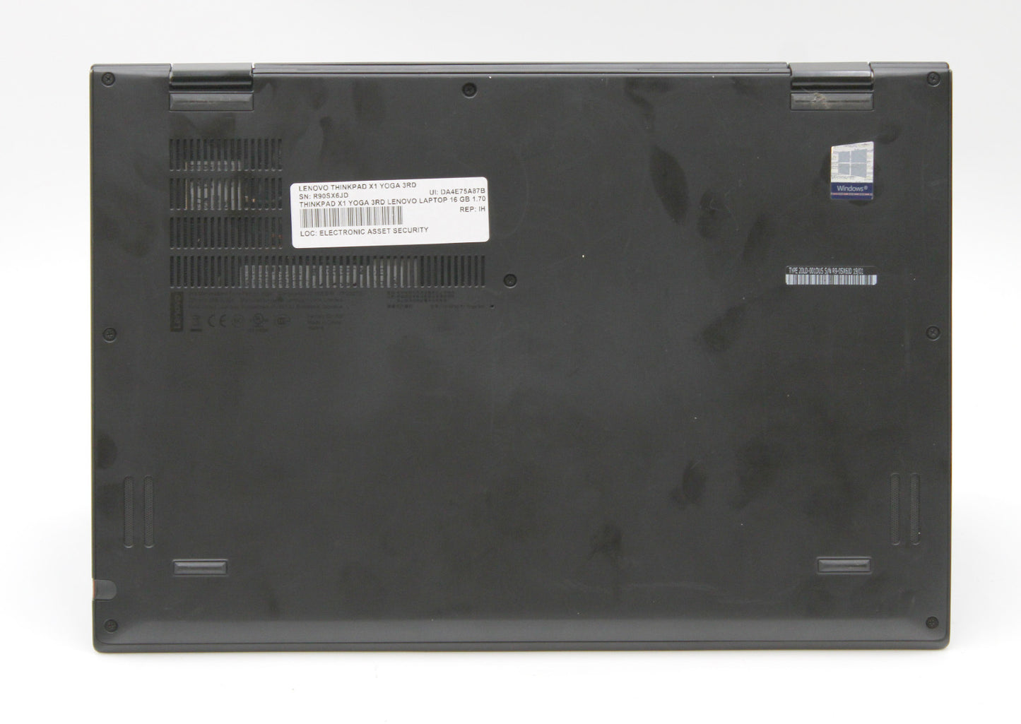 Refurbished Lenovo ThinkPad X1 Yoga 3rd Gen i5-8350U 1.70GHz 16GB 256GB SSD (Win. 11 Home)